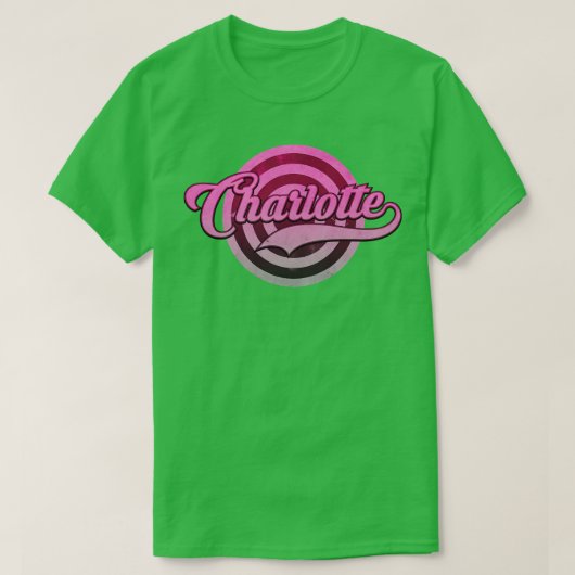 名前のシャーロット Tシャツ (デザイン正面)