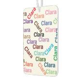 名前のシンプル追加タイポグラフィ書色名 カーエアーフレッシュナー (左)