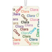 名前のシンプル追加タイポグラフィ書色名 カーエアーフレッシュナー (裏面)