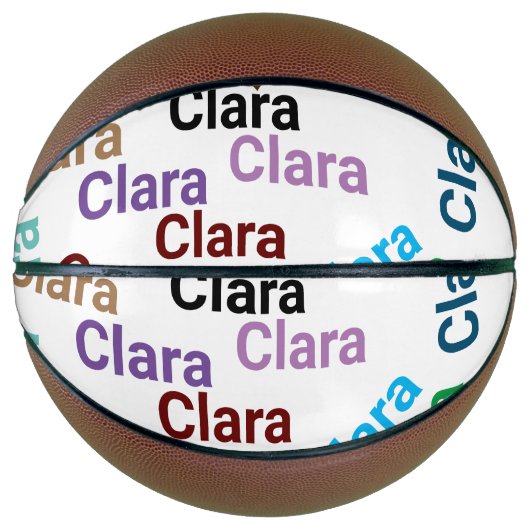 名前のシンプル追加タイポグラフィ書色名 バスケットボール (正面)