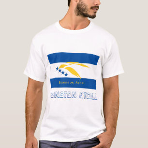 名前のジョンストン島の旗 Tシャツ