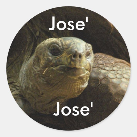 名前のステッカー:, jose' ラウンドシール (正面)