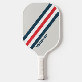 名前のストライプ付いたWarbirdの ピックルボールラケット