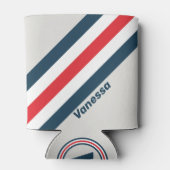 名前のストライプ付いたWarbirdの 缶クーラー (裏面)