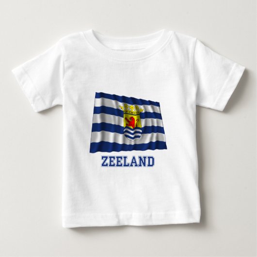 名前のゼーラントの振る旗 ベビーTシャツ (正面)