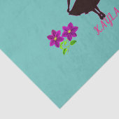 名前のティッシュペーパーパーソナライズされたバレリーナ。 薄葉紙 (詳細)