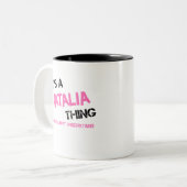 名前のノベルティ ツートーンマグカップ (正面左)