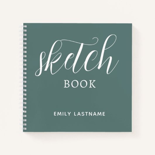 名前のノートを使用したスケッチブック ノートブック (正面)