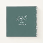 名前のノートを使用したスケッチブック ノートブック (裏面)