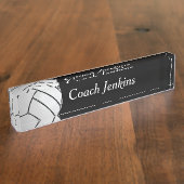 名前のバレーボール デスクネームプレート (側面)