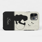 名前のパーソナライズされた付いた女性歌手 Case-Mate iPhoneケース (裏面(横))