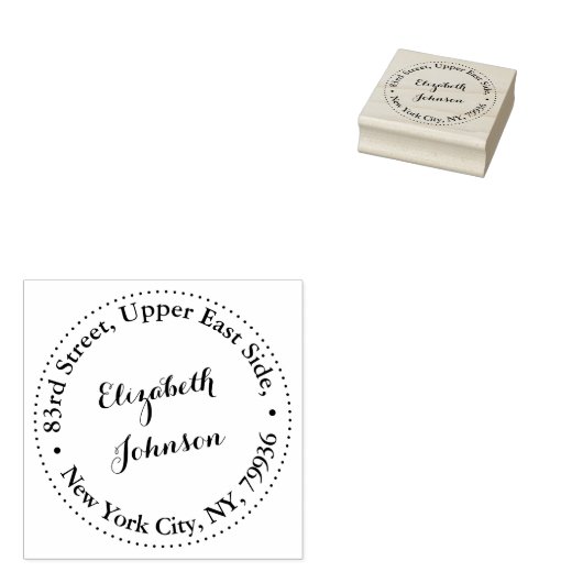 名前のパーソナライズされた作成エレガント差出人住所 ラバースタンプ (押印)