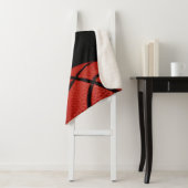 名前のパーソナライズされた毛布を付けたバスケットボール シェルパブランケット (インサイチュ)