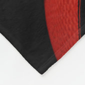 名前のパーソナライズされた毛布を付けたバスケットボール フリースブランケット (角)