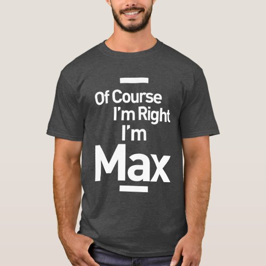 名前のパーソナライズされた誕生日ギフトの最大数 Tシャツ (正面)