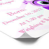 名前のパーソナライズとはキープサク子供部屋ルーム ポスター (角)