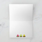 名前のパーソナライズハッピーイースターBulldog おもしろい Cute カード (内部)