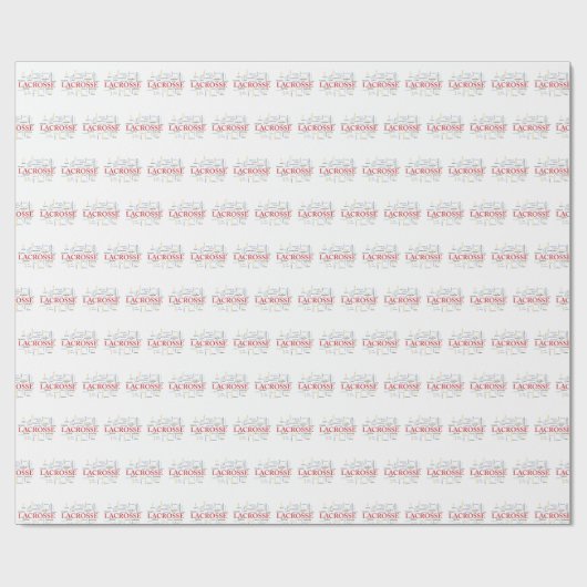 名前のパーソナライズラクロスコーチワード感謝していー ラッピングペーパー (フラット)