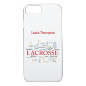 名前のパーソナライズラクロスコーチワード感謝していー Case-Mate iPhoneケース (裏面)