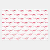 名前のパーソナライズ付きバレリーナ ラッピングペーパーシート (正面2)