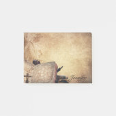 名前のパーソナライズ天使、本とクロス ポストイット (正面)