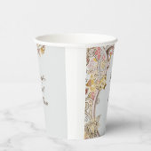 名前のパーソナライズ洗練されたフローラ結婚ズ 紙コップ (右)