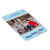 名前のパーソナライズ父の日のスクリプトフォト マグネット (右側)