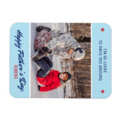 名前のパーソナライズ父の日のスクリプトフォト マグネット (横)