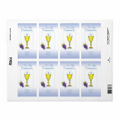 名前のパーソナライズ男の子の最初の通信Chalice、ホスト ラベル (フルシート)