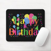 名前のパーソナライズ誕生日パーティーお祝いアート マウスパッド (マウス)