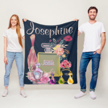 名前のパーソナライズ香水ボトルピンクフローラ