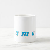 名前のパーソナライズMAG コーヒーマグカップ (中央)