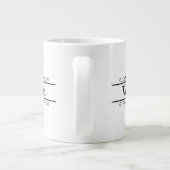 名前のパーソナライズMUG – 名前の選択に合わせて編集 ジャンボコーヒーマグカップ (裏面)