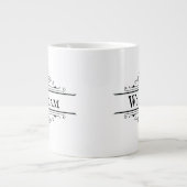 名前のパーソナライズMUG – 名前の選択に合わせて編集 ジャンボコーヒーマグカップ (正面)