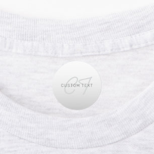 名前のビジネス用挨拶の編集可能文字 アイロン接着 ラベル