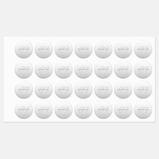 名前のビジネス用挨拶の編集可能文字 | アイロン接着 ラベル (シート)