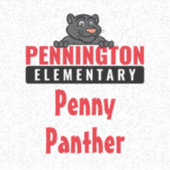 名前のビニールの耐久性ステッカー付きペニントンロゴ シール (正面)