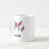 名前のピアノブック芸術的のスケッチを追加 コーヒーマグカップ (正面左)