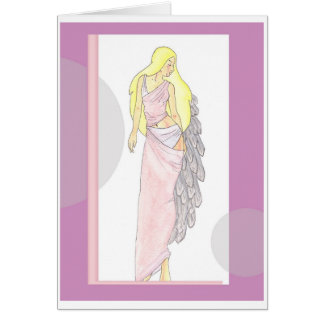 名前のピンクの天使