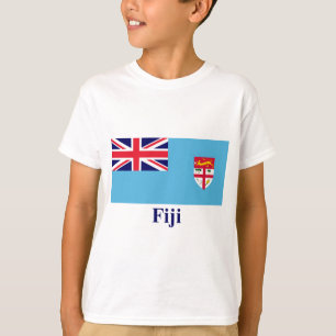 名前のフィージーの旗 Tシャツ