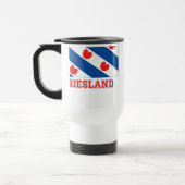名前のフリースラント州の旗 トラベルマグ (左)