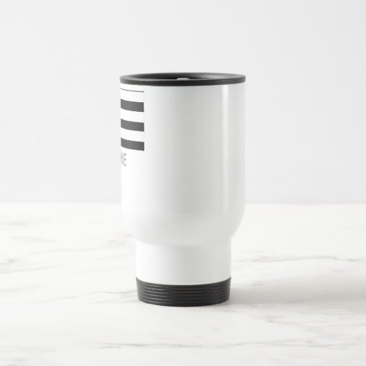 名前のブルターニュの旗 トラベルマグ (中央)