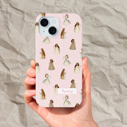 名前のプリンセスパターン iPhone 15ケース