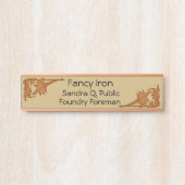 名前のプレート – リーフィブラケット サインプレート (正面)