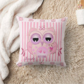 名前のベビーのフクロウの枕 クッション (ブランケット)