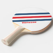 名前のポストマンノスストライプタルな 卓球ラケット (正面アングル)
