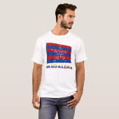 名前のマグダレーナの振る旗 Tシャツ (正面フル)