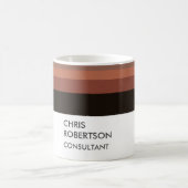 名前のミニマリストのモダン追加 コーヒーマグカップ (中央)