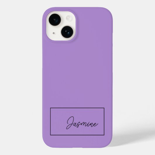 名前のミニマルモダンリストスクリプトの追加 Case-Mate iPhoneケース (裏面)
