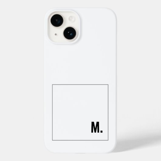 名前のミニマルモダンリスト Case-Mate iPhoneケース (裏面)